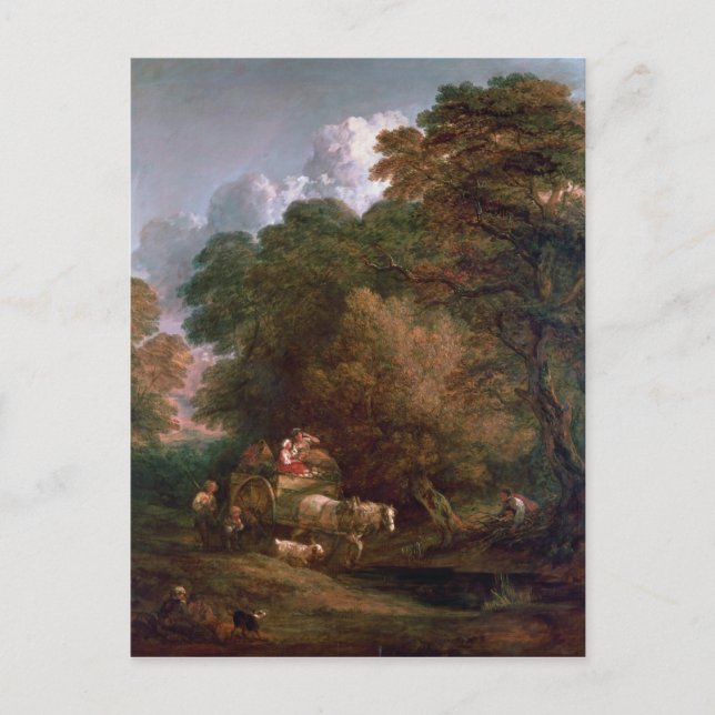 Postal Carro del mercado de Thomas Gainsborough |The, (Anverso)