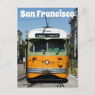 Postal Carro del tranvía de San Francisco California