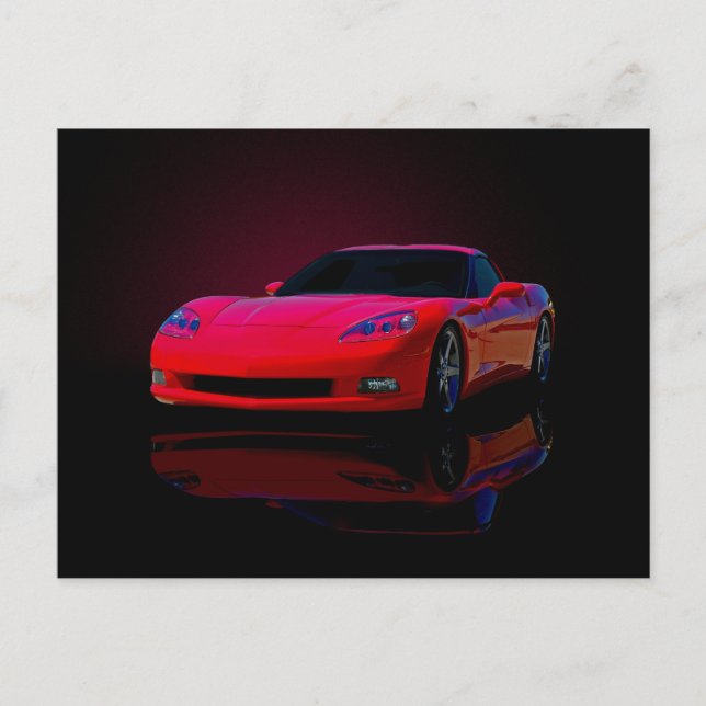 Postal Carro deportivo de América (Anverso)
