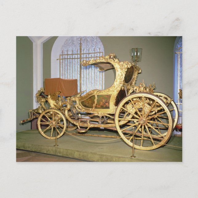Postal Carro Gondola de la emperatriz Catherine II (Anverso)