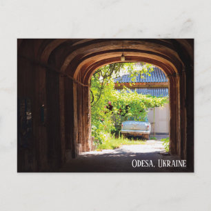 Postal Carro retro y buzones de correo Odesa Ucrania post