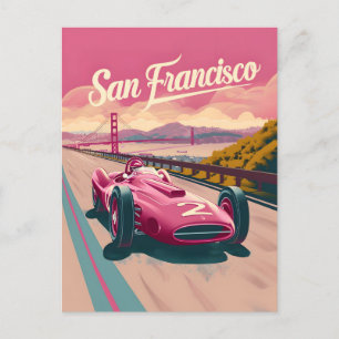 Postal Carro vintage de San Francisco