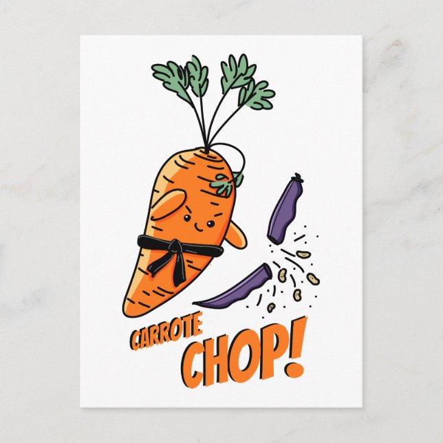 Postal ¡Carrote Chop! (Anverso)