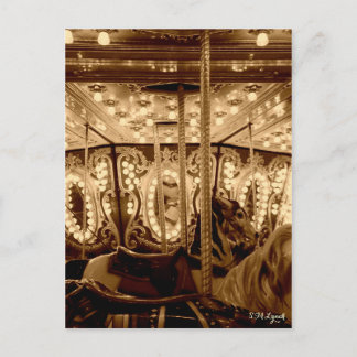Postal Carrusel del vintage