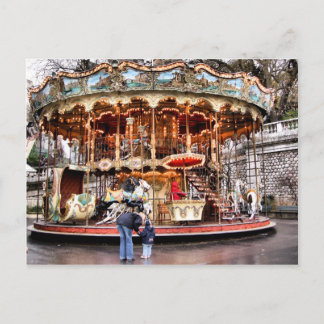 Postal Carrusel en Montmartre