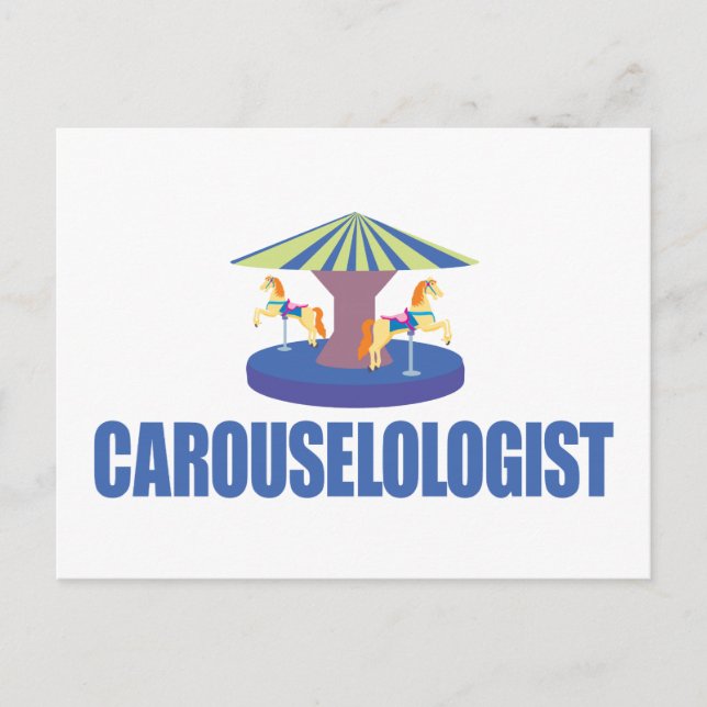 Postal Carrusel gracioso (Anverso)