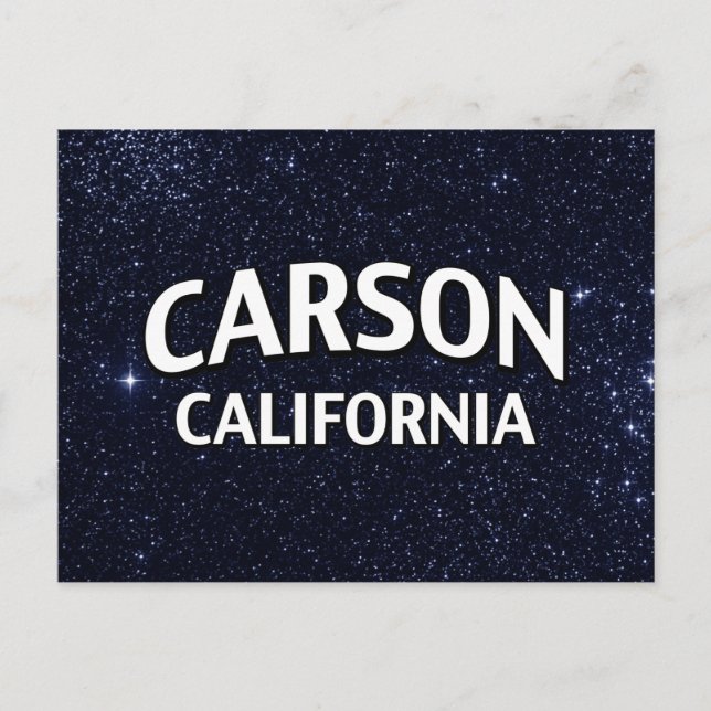 Postal Carson California (Anverso)