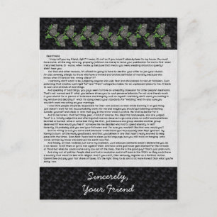 Postal Carta a los matones de la Biblia