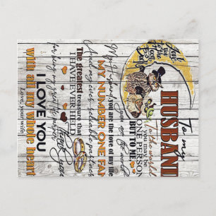 Postal Carta a mi marido, carta de citas de amor