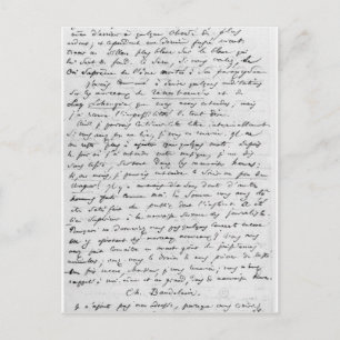 Postal Carta a Richard Wagner el 17 de febrero de 1860