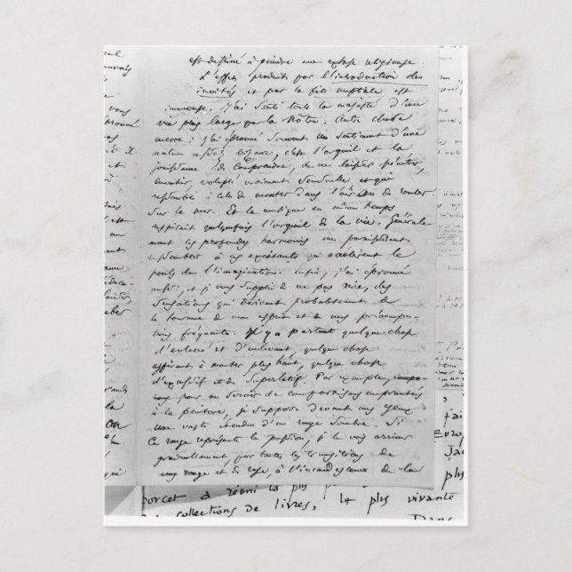 Postal Carta a Richard Wagner el 17 de febrero de 1860 (Anverso)