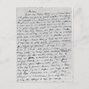 Postal Carta a Richard Wagner el 17 de febrero de 1860