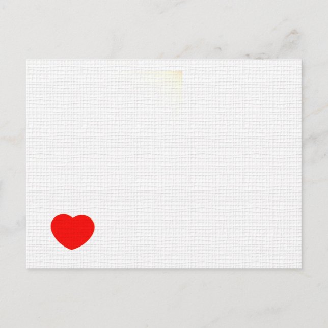 POSTAL CARTA DE AMOR (Anverso)