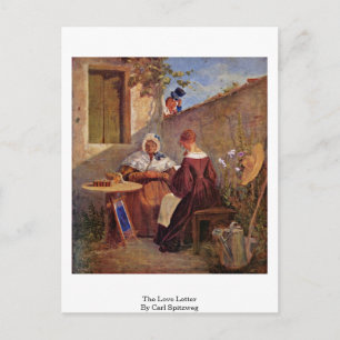 Postal Carta De Amor De Carl Spitzweg