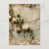 Carta de amor de pergamino vintage con flores (3)