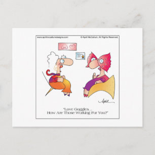 Postal CARTA DE AMOR GOGGLES por April McCallum
