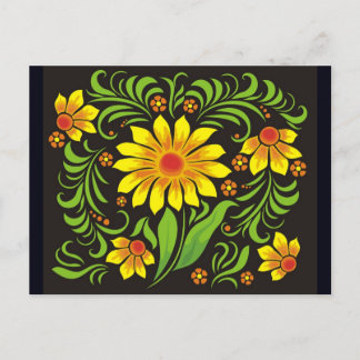 Postal carta de estilo ucraniano
