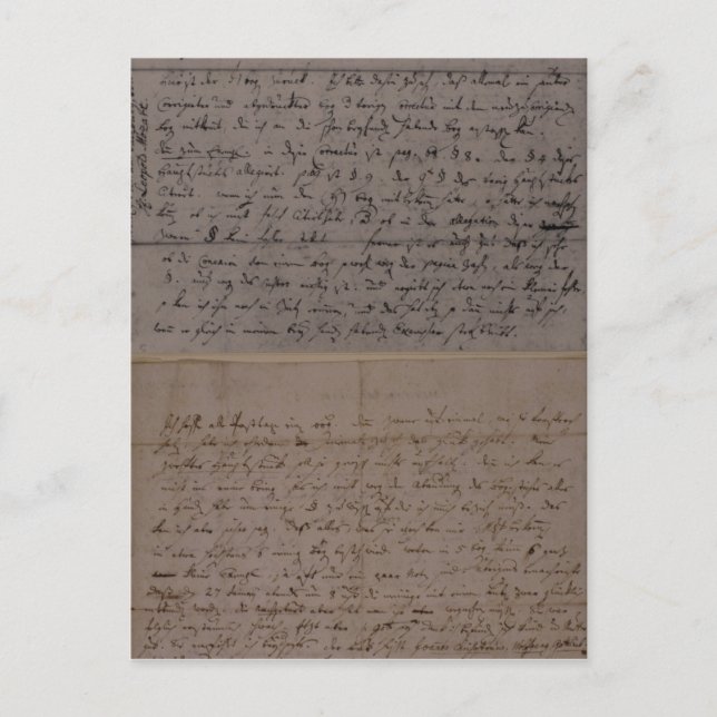 Postal Carta de Leopold Mozart (Anverso)
