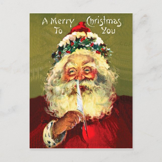 Postal Carta de Papá Noel (Anverso)