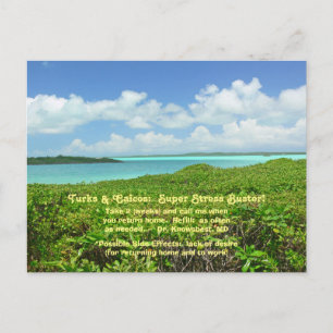 POSTAL ¡CARTA DE POST/TURKS & CAICOS/SUPER STRESS BUSTER!
