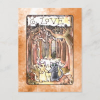 Carta de tarot del amor