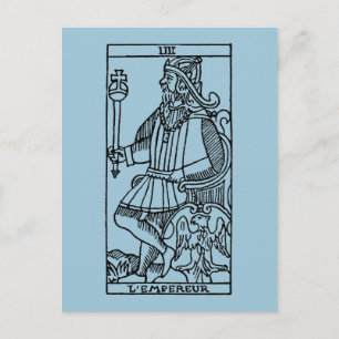 Postal Carta de tarot: El emperador