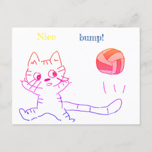 Postal carta de volayball cat3