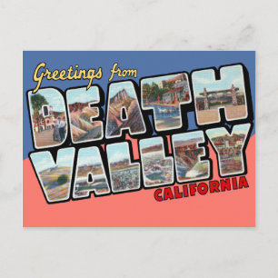 Postal Carta grande de Death Valley California