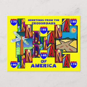 POSTAL ¡CARTA GRANDE MODERNA GRANDE DE INDIANA GRANDES PO
