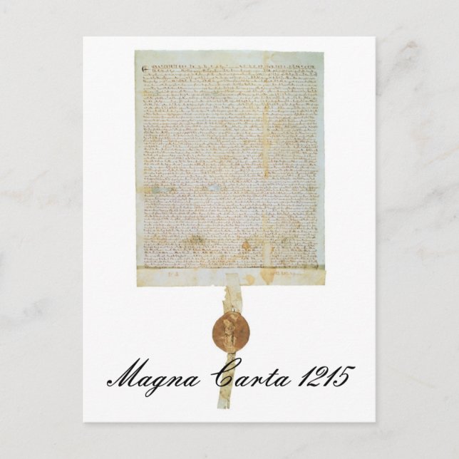 Postal Carta Magna Libertatum - 1215 (Anverso)