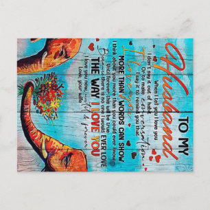 Postal Carta para el esposo Decoración familiar genial
