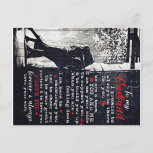 Postal Carta para Esposo Decoración Familiar Genial