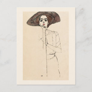 POSTAL CARTA POSTAL: EGON SCHIELE : RETRATO DE MUJER 1910