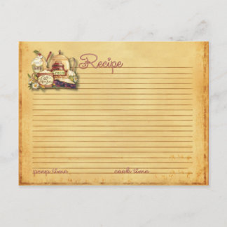 Postal carta rústica de campo