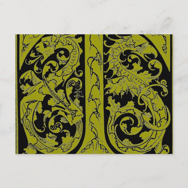Postal Carta T con DragonsPostcard (Anverso)
