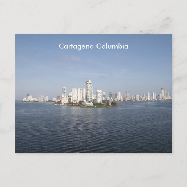 Postal Cartagena Columbia, fotografía, (Anverso)