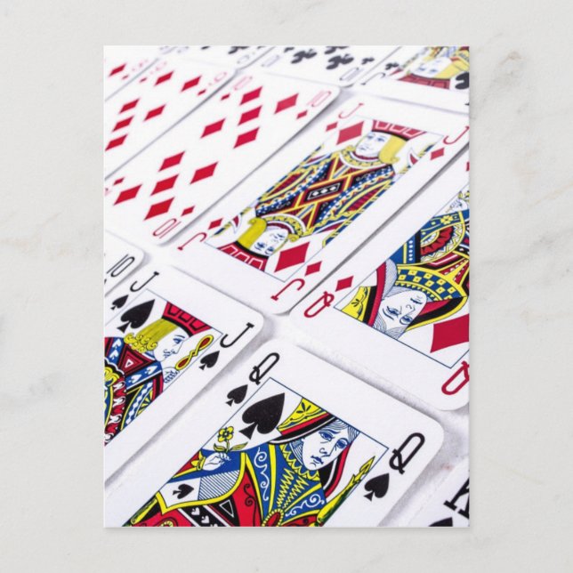 Postal cartas-316501 jugar juego de póquer sobre cubierta (Anverso)