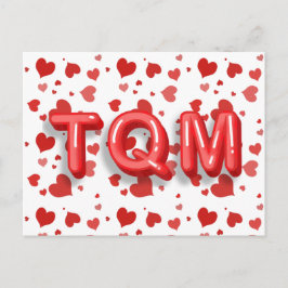 Postal Cartas 3d de Red Heart Confetti TQM