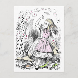 Postal Cartas atacando a Alicia