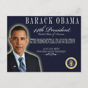 Postal Cartas conmemorativas de la inauguración de Obama