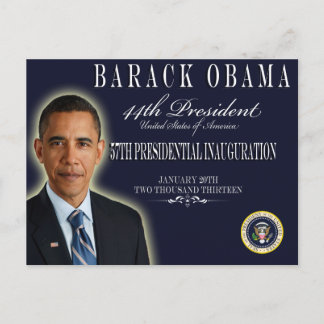 Postal Cartas conmemorativas de la inauguración de Obama