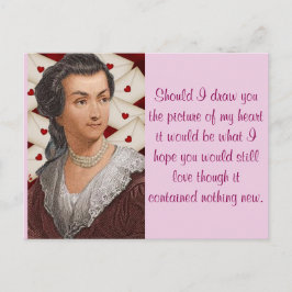 Postal Cartas de amor de Abigail Adams