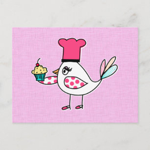 Postal Cartas de correos de Bird Pastry Chef