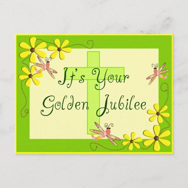 Postal Cartas de Jubileo de Oro de Nun (Anverso)