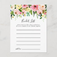 Cartas de la lista de los cubos florales del otoño