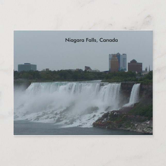 Postal Cartas de las Cataratas del Niágara del lado canad (Anverso)
