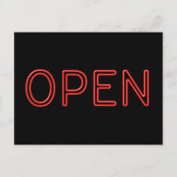 Cartas de Neón Rojo ABIERTAS sobre fondo negro