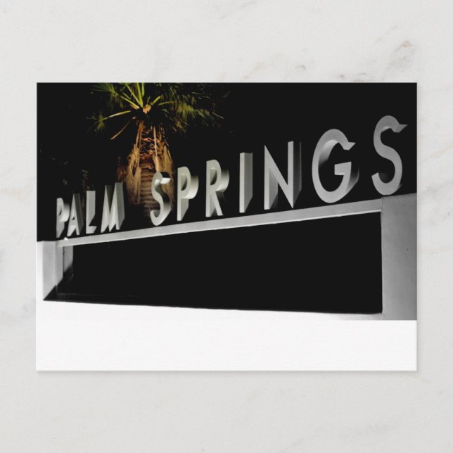 Postal Cartas de Palm Springs Post (Anverso)
