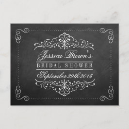 Postal Cartas de receta de ducha de novias para niños de 