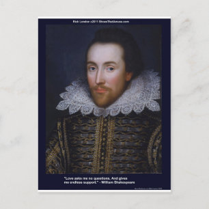 Postal Cartas de regalo de Shakespeare Love/Endless Quote